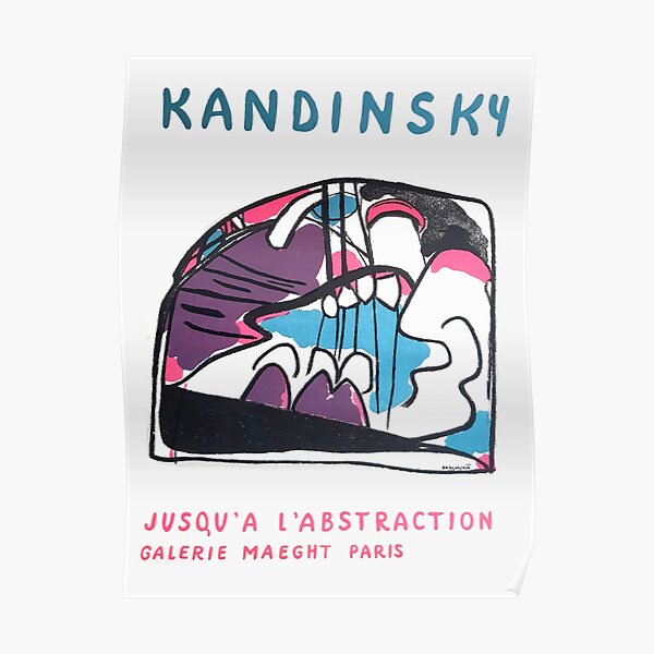 Wassily Wassilyevich Kandinsky, Au point d'abstraction, Design pour Affiches, Impressions, T-shirts, Hommes, Femmes, Enfants, Jeunesse Poster