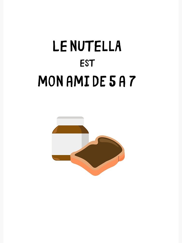 The Nutella Humor T Shirt Art Board Print By Luffy614 Redbubble