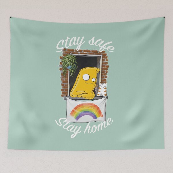 Item preview, Stay safe stay home white designed and sold by Paolo Decaro.