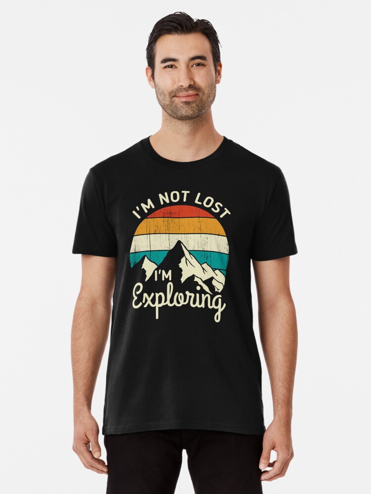 Thumbnail 1 of 6, Premium T-Shirt, Mountains - Exploring designed and sold by SaraDarwish.
