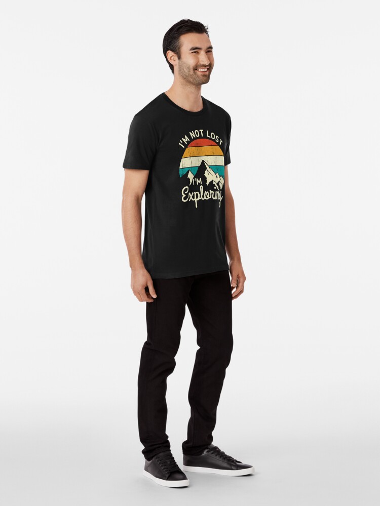 Thumbnail 3 of 6, Premium T-Shirt, Mountains - Exploring designed and sold by SaraDarwish.