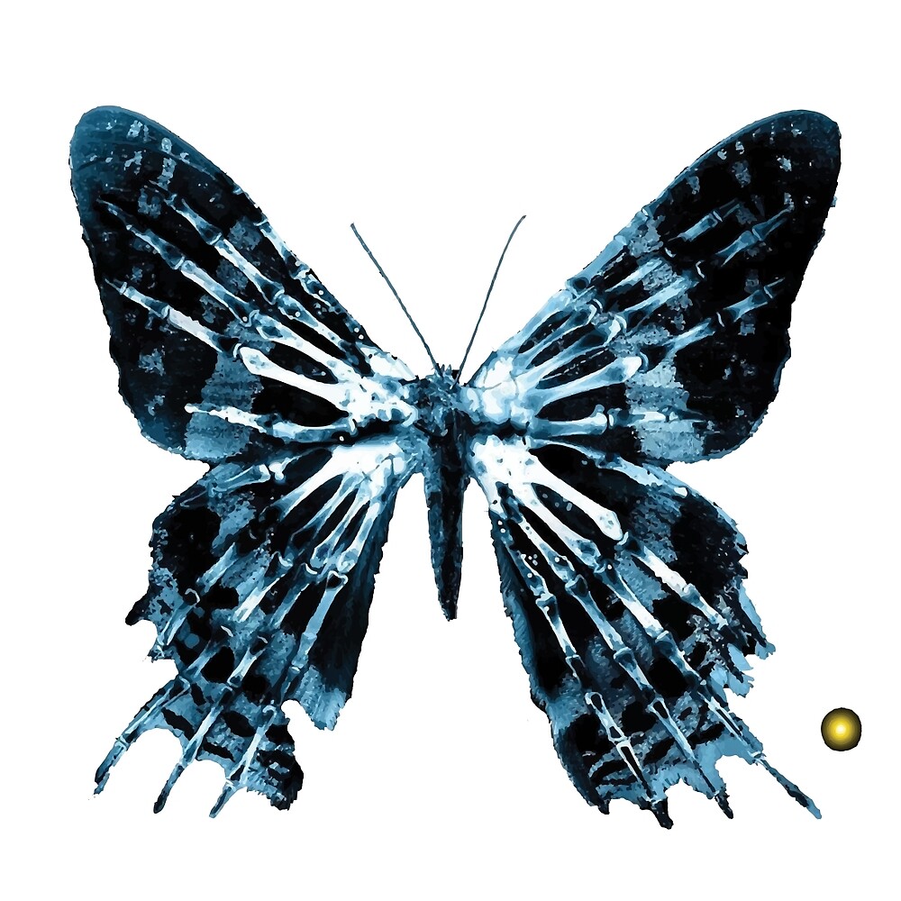 Fringe Butterfly Glyph Letter "P"" by Crystalyte | Redbubble