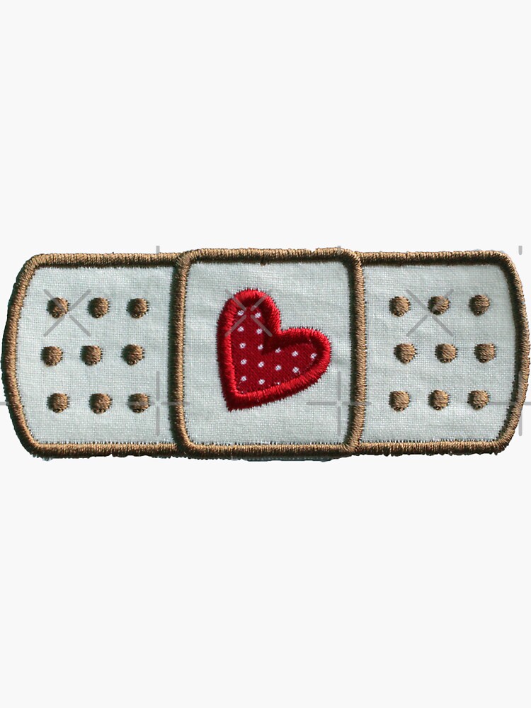 "Bandaid Patch" Sticker by designolo Redbubble