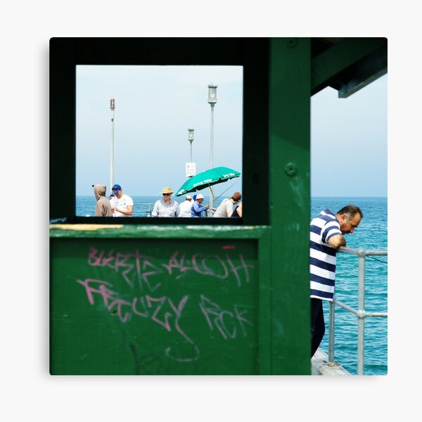 L’étranger sur la jettée Canvas Print