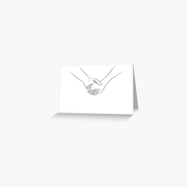 Item preview, Couple Holding Hands Line Drawing designed and sold by Melody Watson.