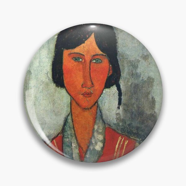 Item preview,  Vintage Portrait painting by  Amedeo Modigliani (Italian, Livorno 1884–1920 Paris) designed and sold by Vintage Designs +.