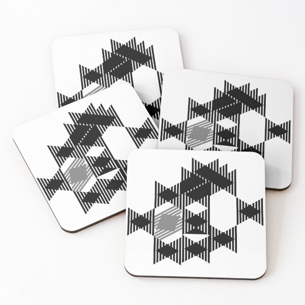 Item preview, Black and White Techno Motif 1 designed and sold by Sharon Schwalbe.