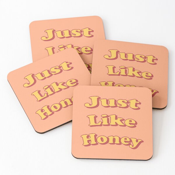 Item preview, Just Like Honey Retro 3d Arced Typography designed and sold by Freshfroot.