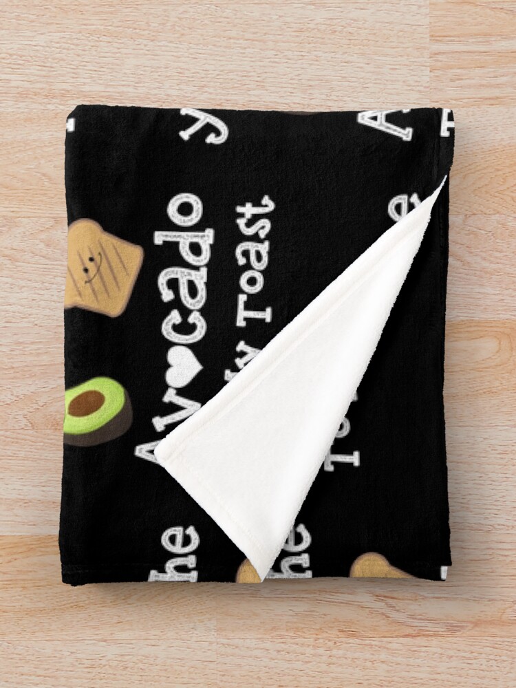 "You're the Avocado To My Toast Avocado Patten Blanket" Throw Blanket