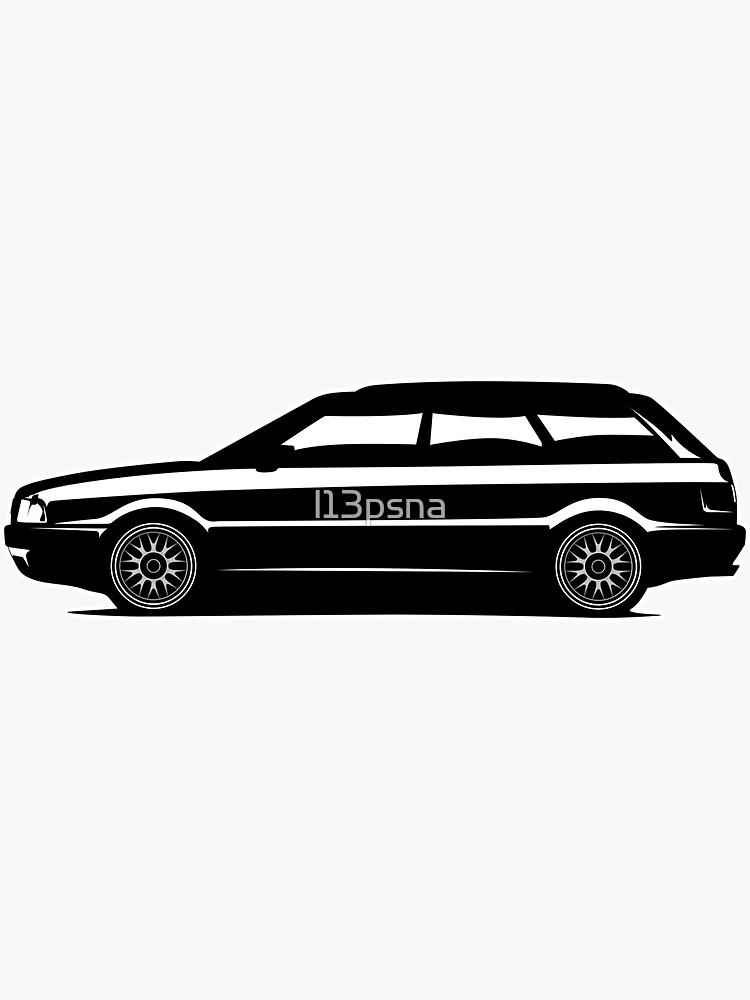 "80 B4 Avant Side Artwork" Sticker By L13psna | Redbubble