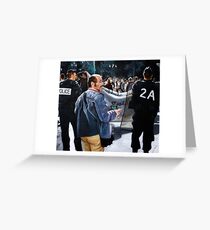 Protests in Paris Greeting Card