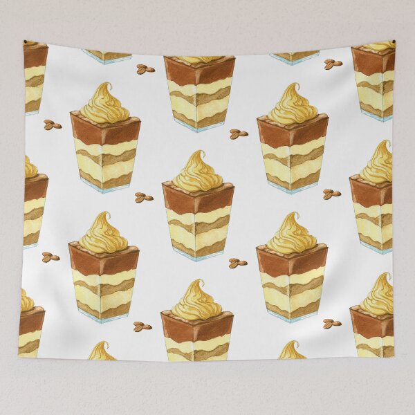 Item preview, Watercolor coffee dessert designed and sold by NataBold.