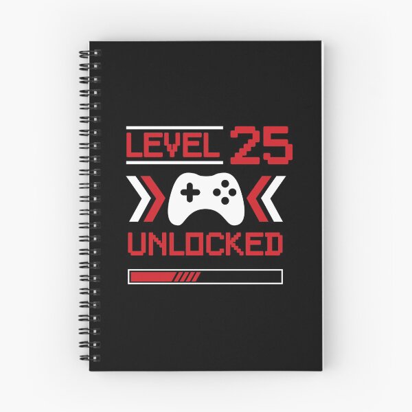 Item preview, Level 25 unlocked - 25th birthday Gamer shirt designed and sold by Gerald Waters.