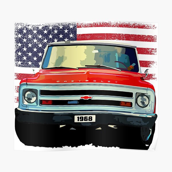268 * Chevrolet Truck Schild Bild Pick-Up Chevy Oldtimer Poster Flag 