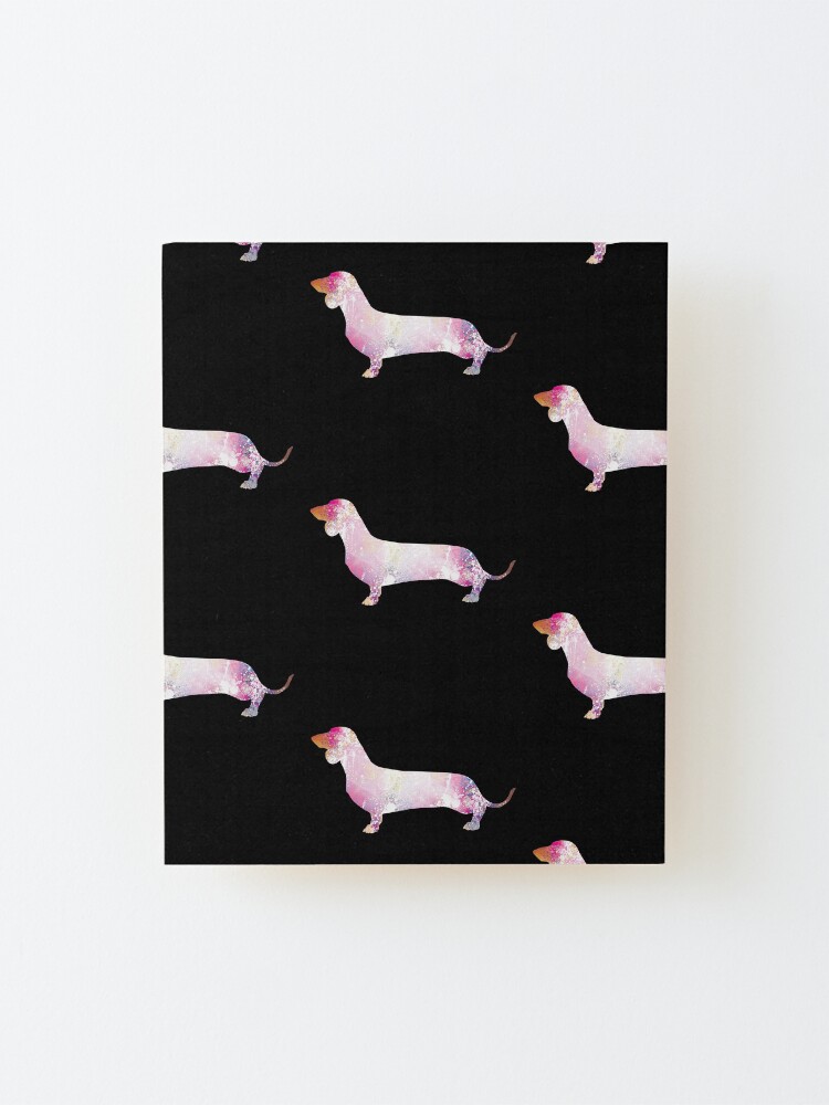Alternate view of Paint Splash Dachshund Mounted Print