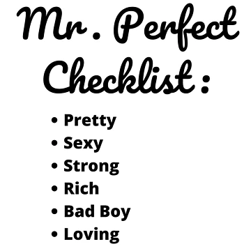 Artwork thumbnail, Mr. Perfect Checklist by RbOriginal