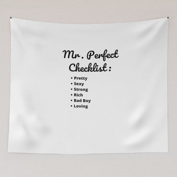 Item preview, Mr. Perfect Checklist designed and sold by RbOriginal.