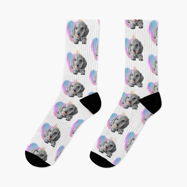 Item preview, Cute Dachshund Puppy Watercolor designed and sold by tribbledesign.
