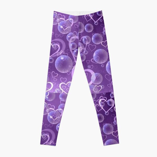 Bubble and intertwined heart Leggings