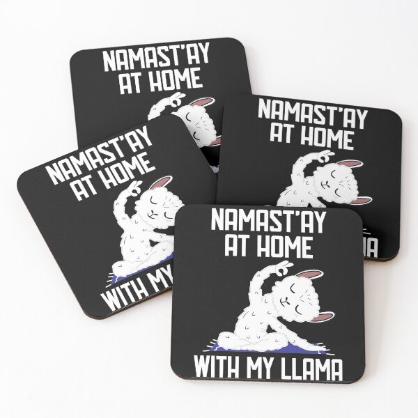 Item preview, Namast'ay At Home At Home With My Llama designed and sold by Merch By ika.