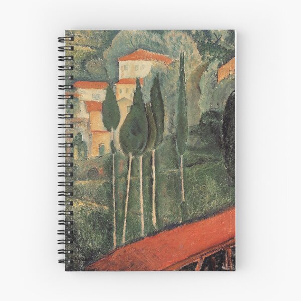 Item preview, Landscape painting by  Amedeo Modigliani (Italian, Livorno 1884–1920 Paris) designed and sold by Vintage Designs +.