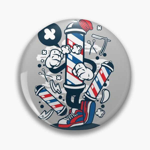 Item preview, Barber shop Pole Cartoon Character - Funny T-shirt - Barber shop is a community for all people! designed and sold by Nickelparis.