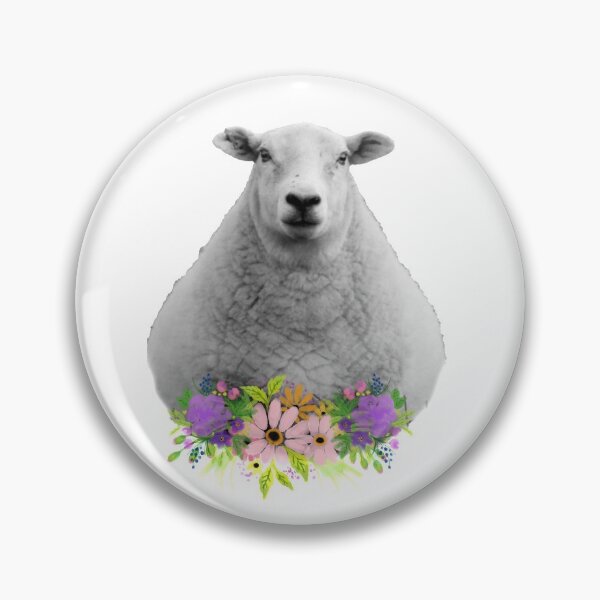Item preview, Floral Sheep in Field designed and sold by tribbledesign.