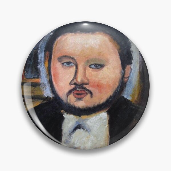 Item preview, Vintage male Portrait painting by  Amedeo Modigliani (Italian, Livorno 1884–1920 Paris) designed and sold by Vintage Designs +.