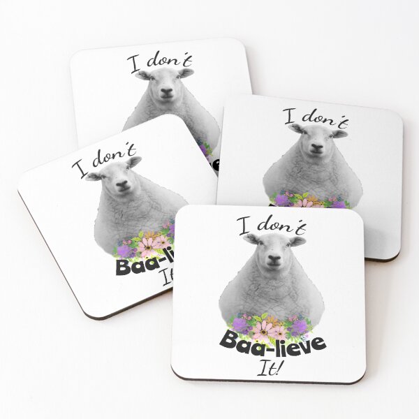 Item preview, I don't Baa-lieve It! Sheep designed and sold by tribbledesign.