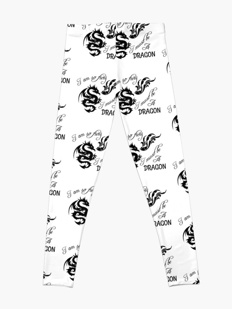 Alternate view of I am so fiery, I must be a dragon Leggings