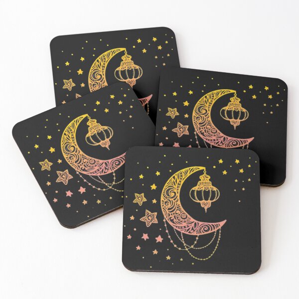 Juego de decoración Eid Ramadan Decor Posavasos (lote de 4)