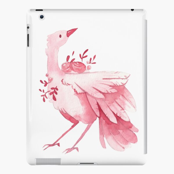 Elegant Watercolor Bird | Pink Fantasy iPad Snap Case