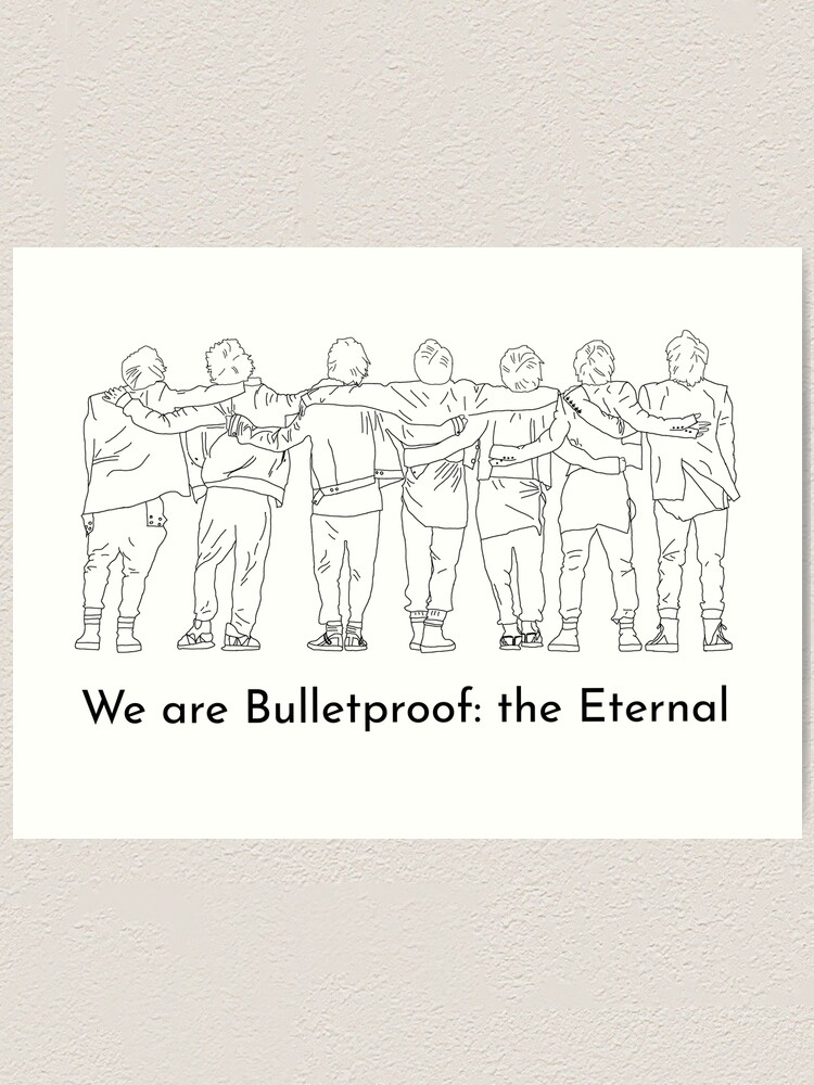 Bts On We Are Bulletproof The Eternal Art Print By Noonastudio Redbubble