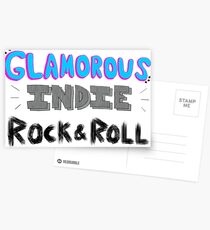 Glamorous Indie Rock & Roll Postcards