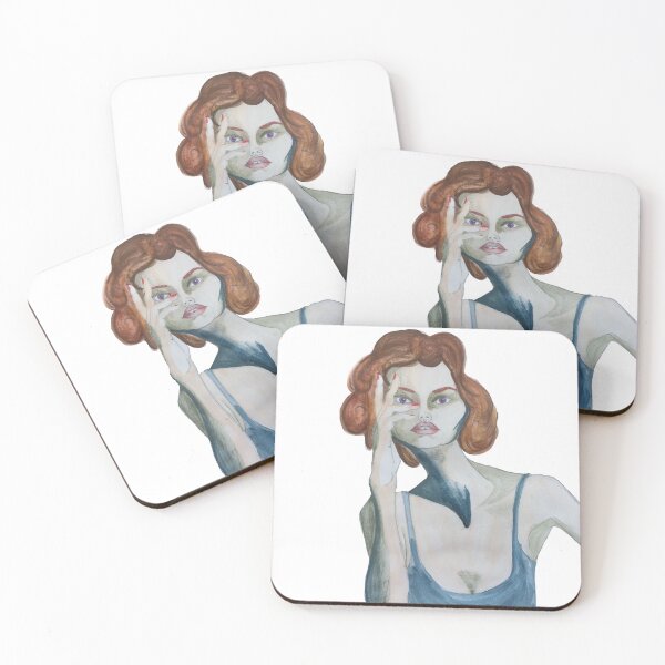 Item preview, Portrait of a woman with violet eyes designed and sold by Emiloupi.