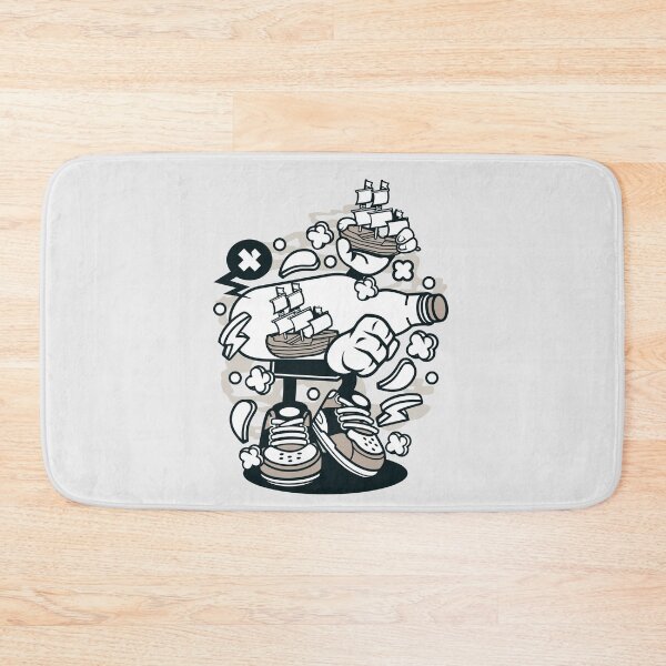 Item preview, Bottle Ship Cartoon Character - Fun T-shirt for people who like things a little crazy sailing! designed and sold by Nickelparis.