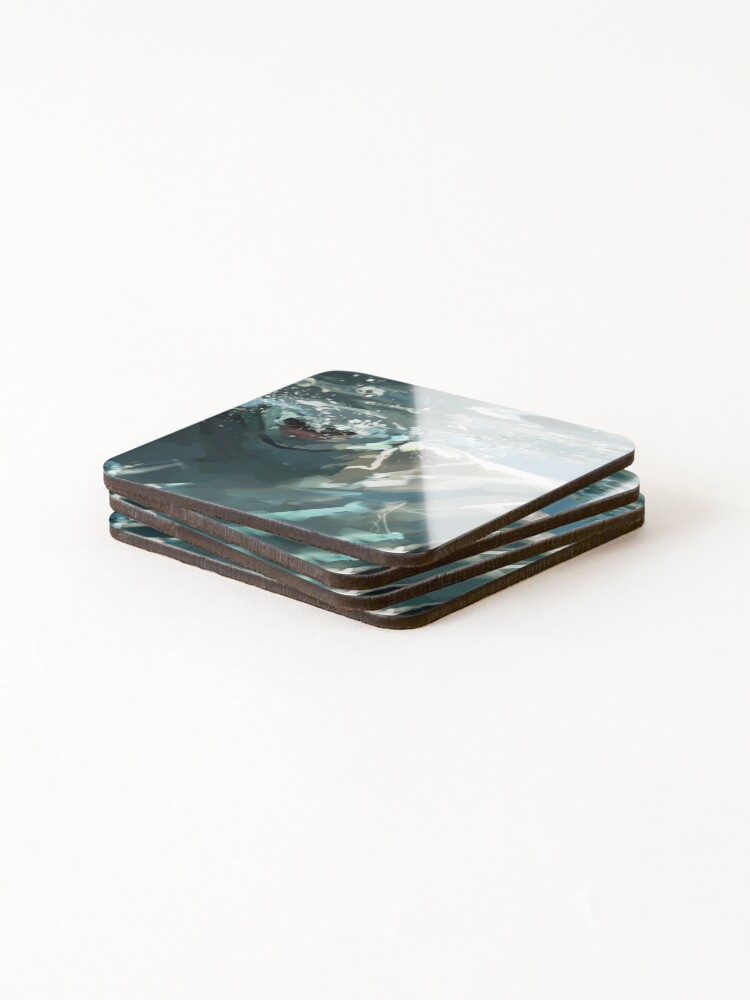Thumbnail 4 of 5, Coasters (Set of 4), underwater designed and sold by Riley100.