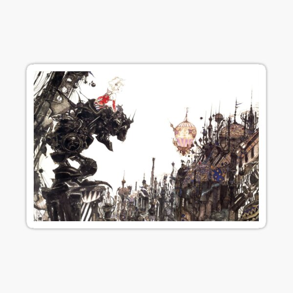 Yoshitaka Amano - Final Fantasy VI Artwork Sticker