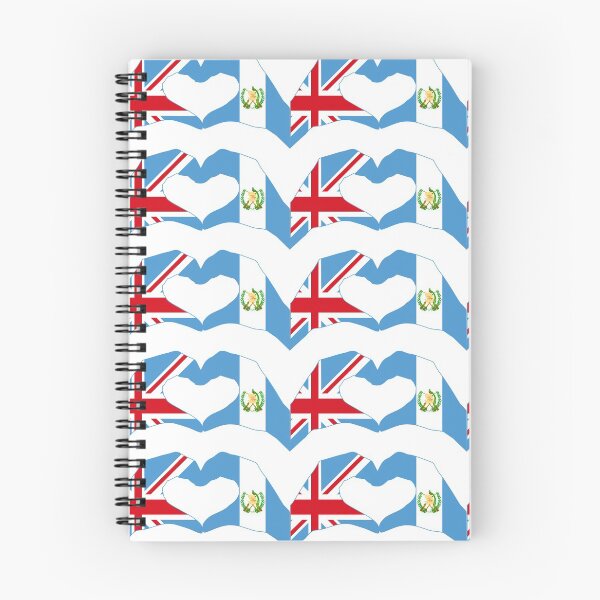 Item preview, We Heart UK & Guatemala Patriot Flag Series designed and sold by Carbon-Fibre Media.