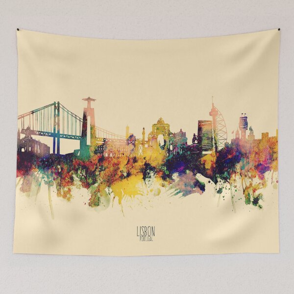 Item preview, lisbon skyline designed and sold by BekimART2.
