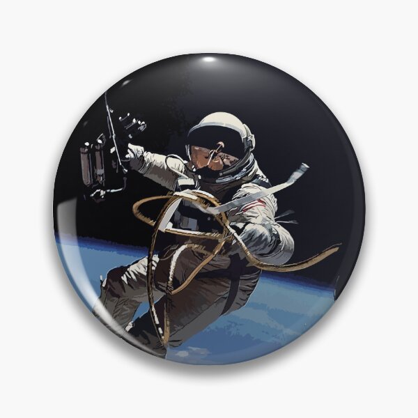 Item preview, Astronaut Ed White's Spacewalk Colour Vector Art designed and sold by tribbledesign.