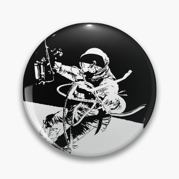 Item preview, Black and White Vector Astronaut Ed White's Spacewalk designed and sold by tribbledesign.