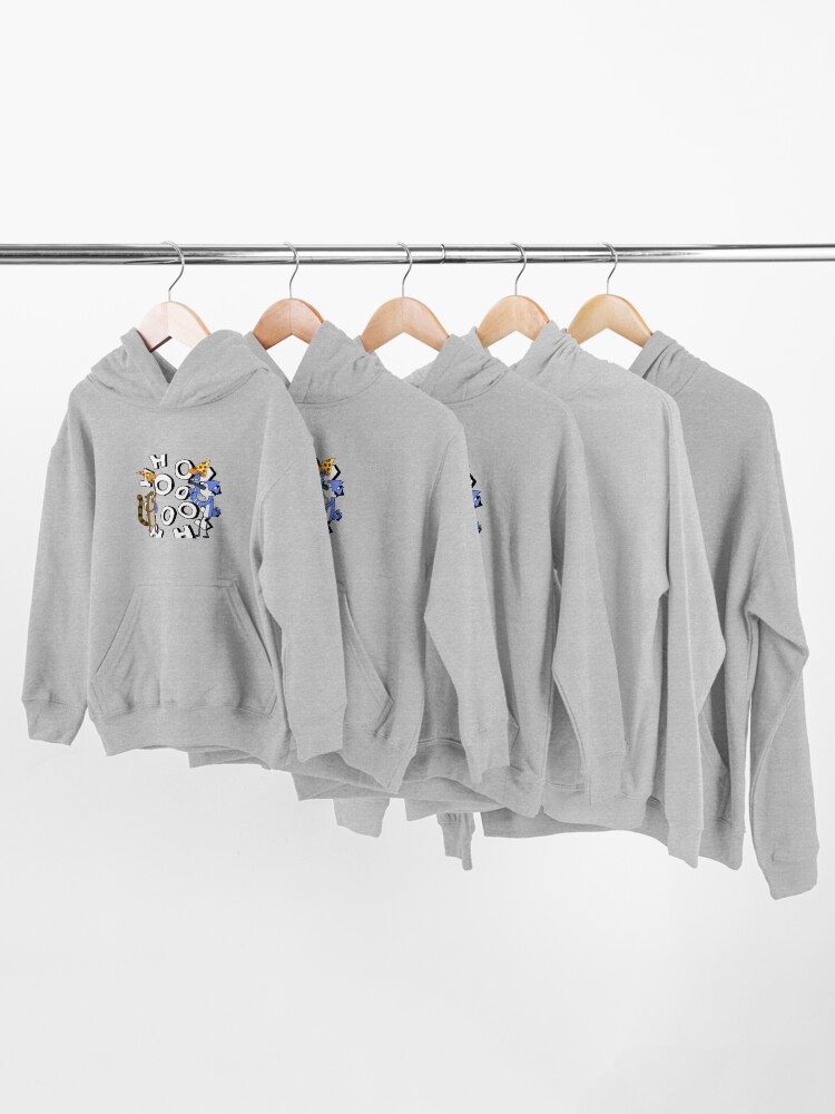Alternate view of Pizza and Soda/Mordecai and Rigby Kids Pullover Hoodie