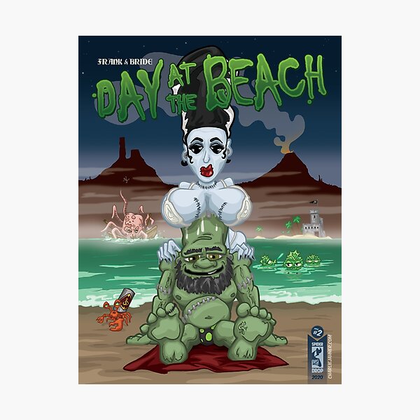Day at the Beach - Frank & Bride Photographic Print