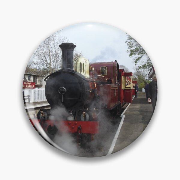 Item preview, Ballasalla Station in Isle of Man with Steam Train Engine designed and sold by tribbledesign.