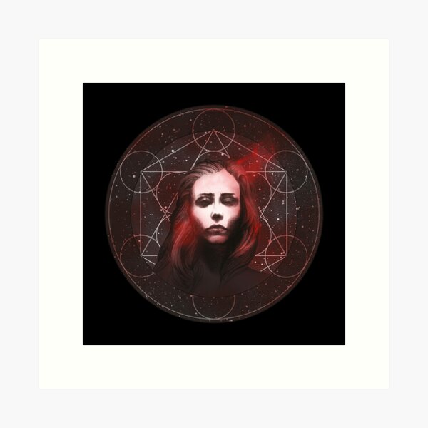 In the eye of madness Art Print