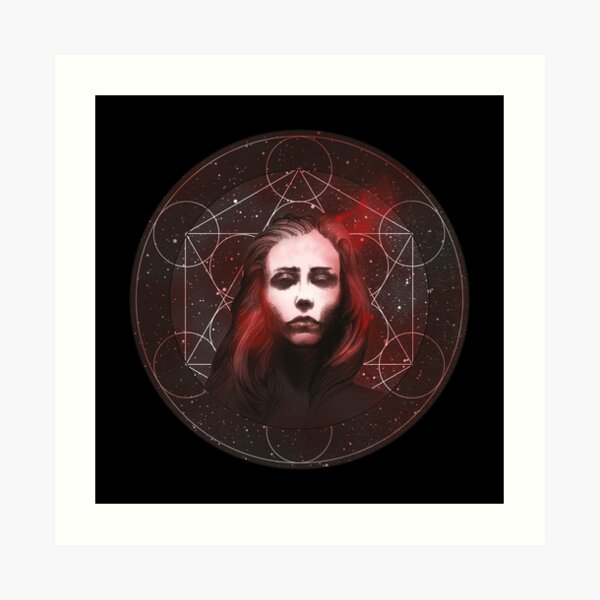 In the eye of madness Art Print