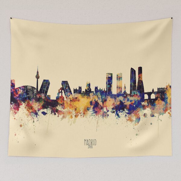 Item preview, madrid skyline designed and sold by BekimART2.