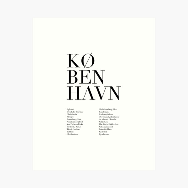 Item preview, København designed and sold by wisemagpie.
