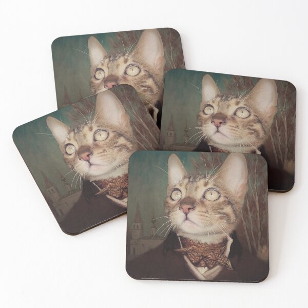 Item preview, Custom antique cat portrait - Latvia -  designed and sold by PimpMyPet.